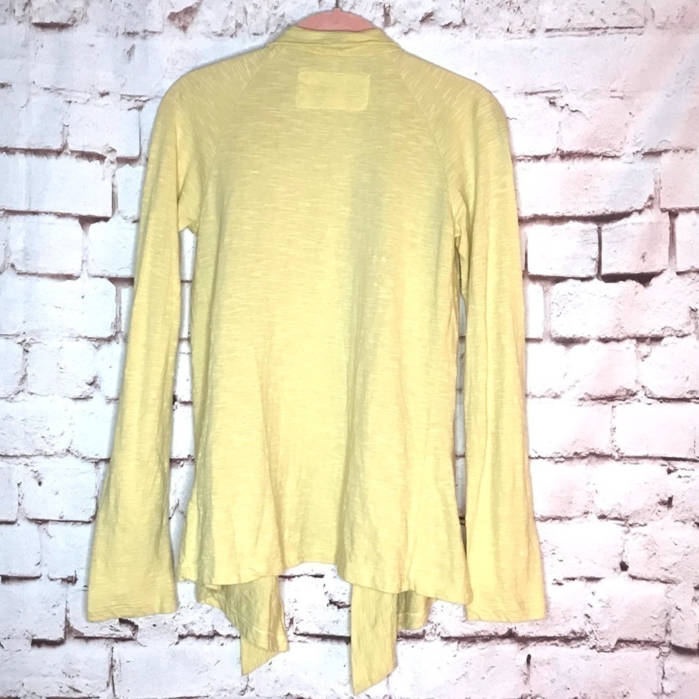 CARILOHA Bamboo Yellow Organic bamboo cotton open hi lo top Size XS - Picture 8 of 15
